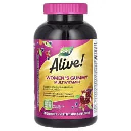 Мультивітаміни для жінок Nature's Way Alive! Women's Gummy Multivitamin смак ягід 130 жувальних цукерок