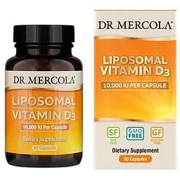 Вітаміни та мінерали Dr. Mercola Liposomal Vitamin D3 10000 IU 90 капсул