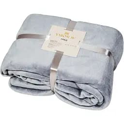 Плед Ярослав флісовий 200х145 см сірий (44125)