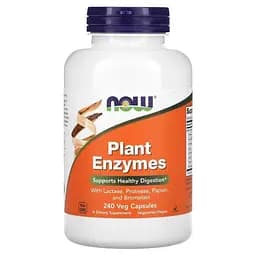 Пробіотики і пребіотики NOW Plant Enzymes 240 вегакапсул