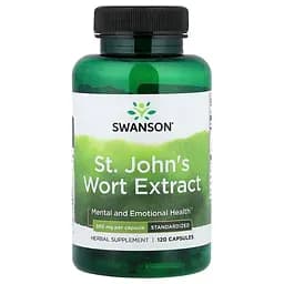 Екстракт звіробою Swanson St. John's Wort Extract 300 mg Standardized, 120 капсул - мініатюра 1