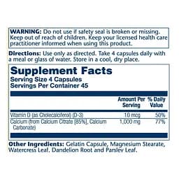 Мінерали Solaray Calcium Citrate with vitamin D3 1000 мг 180 капсул - мініатюра 2