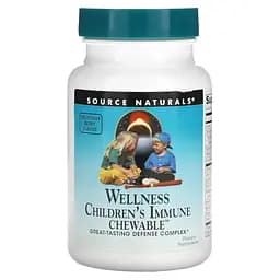Натуральна добавка Source Naturals Wellness Children's Immune Chewable, 60 пастилок