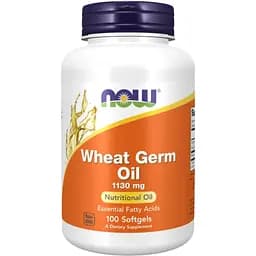 Олія зародків пшениці Now Foods Wheat Germ Oil 1130 mg 100 sgels