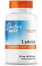 Натуральна добавка Doctor's Best Lutein 20 mg, 60 вегакапсул
