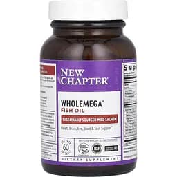 Риб’ячий жир New Chapter Wholemega Alaskan Salmon Oil 1000 мг 60 капсул