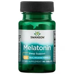 Мелатонін Swanson Melatonin-Dual-Release 3mg 60tabs (1086-100-41-5548430-20)