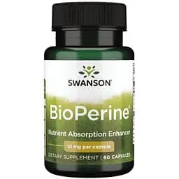 Биоперин Swanson Bioperine 10 мг 60 капсул (2022-10-0204)