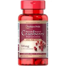 Натуральная добавка Puritan's Pride Cranberry One a Day, 60 капсул