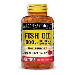 Жирні кислоти Mason Natural Fish Oil 1000 mg Omega 300 mg 60 капсул
