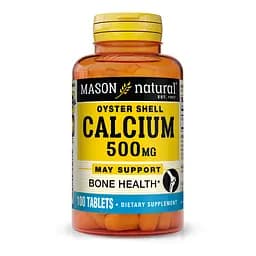 Вітаміни та мінерали Mason Natural Calcium Oyster Shell 500 mg 100 капсул