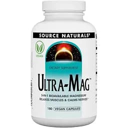 Магній ультра Source Naturals 5 в 1, 180 веганських капсул