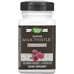 Поддержка печени Nature's Way Super Milk Thistle 120 капсул