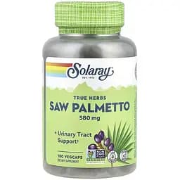 Ягоди Со Пальметто Solaray Saw Palmetto Berry 580 мг 180 веганських капсул
