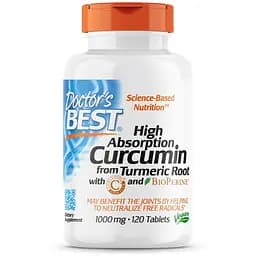 Натуральная добавка Doctor's Best Curcumin C3 Complex 1000 mg, 120 таблеток