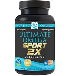 Омега 2X спорт  Nordic Naturals Ultimate Omega 2X Sport 60 капсул
