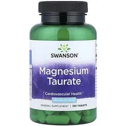 Мінеральна добавка Swanson Magnesium Taurate 100 мг 120 таблеток - мініатюра 1