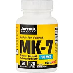 Вітаміни та мінерали Jarrow Formulas MK-7 90 мкг 120 капсул