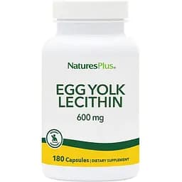Натуральна добавка NaturesPlus Egg Yolk Lecithin 600 mg 180 вегакапсул