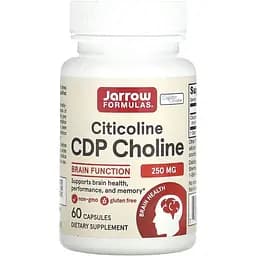 Цитиколін Jarrow Formulas Citicoline CDP Choline 250 мг 60 капсул