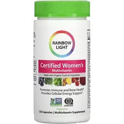Мультивітаміни для жінок Rainbow Light Certified Women's Multivitamin 120 вегетаріанські капсули