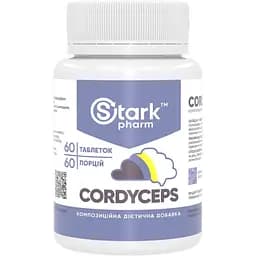 Натуральна добавка Stark Pharm Cordyceps 500 mg 60 таблеток