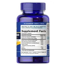 Комплекст для сну Puritan's Pride Super Snooze with Melatonin, 100 капсул з рослинними екстрактами і мелатоніном - мініатюра 2