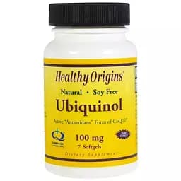 Убіхінол Healthy Origins 100 мг 7 желатинових капсул