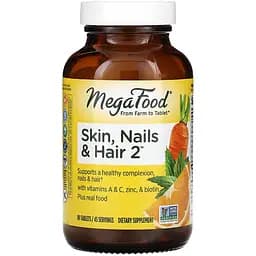 Вітаміни для волосся, шкіри і нігтів MegaFood 90 таблеток