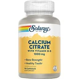 Вітаміни Solaray Calcium w/D3 Citrate 1000 мг 90 капсул
