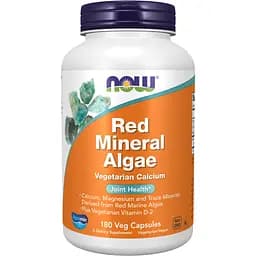 Кальцій Now Foods Red Mineral Algae 180 капсул