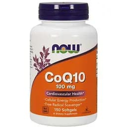 Натуральна добавка Now CoQ-10, 100 mg 150 капсул