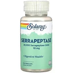 Серрапептаза Solaray Serrapeptase 10 мг 90 веганських капсул - мініатюра 1