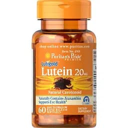 Натуральна добавка Puritan's Pride Lutein 20 mg with Zeaxanthin 60 капсул