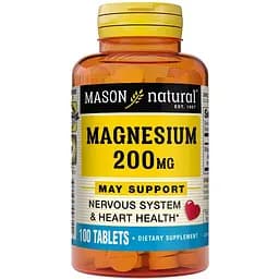 Магній Mason Natural Magnesium 200 мг 100 таблеток
