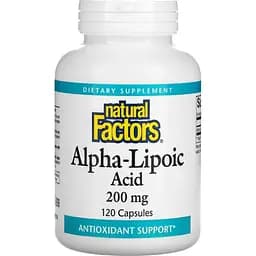 Альфа-липоевая кислота Natural Factors Alpha-Lipoic Acid 200 мг 120 капсул