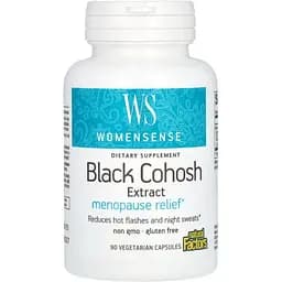 Екстракт клопогону Natural Factors WomenSense Black Cohosh Extract Menopause Relief для полегшення менопаузи 90 вегетаріанських капсул
