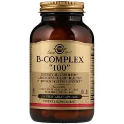 Комплекс вітамінів Solgar B-Complex "100" 100 веган капсул
