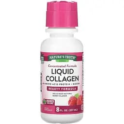 Коллаген Nature's Truth Liquid Collagen с аминокислотным белком и биотином вкус ягод 237 мл