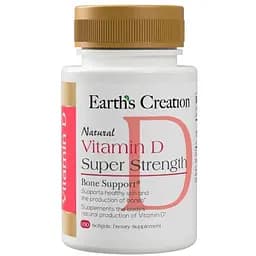 Витамины и минералы Earth‘s Creation Vitamin D 10000 IU 100 капсул