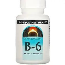 Витамин В6 Source Naturals 500 мг 100 таблеток