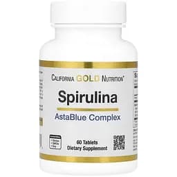Спирулина California Gold Nutrition Spirulina, 60 таблеток