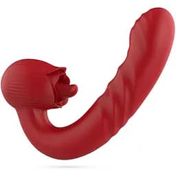 Вібратор Crushious Osiria Rose 16 см (червоний)