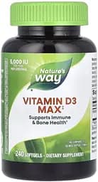 Вітаміни та мінерали Nature's Way Vitamin D3 Max, 240 капсул