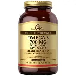 Жирные кислоты Solgar Double Strength Omega 3 700 мг 120 капсул