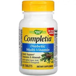 Витаминно-минеральный комплекс для диабетиков Nature's Way Completia Diabetic Multi-Vitamin 60 таблеток