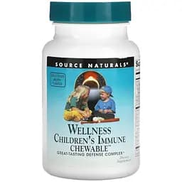 Натуральна добавка Source Naturals Wellness Children's Immune Chewable 60 пастилок