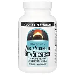Фітостероли Source Naturals Beta Sitosterol 375 mg Mega Strength, 60 капсул - мініатюра 1