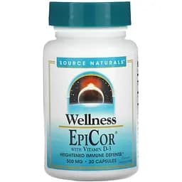 Епікор + Вітамін Д3 Source Naturals 500 мг 30 капсул