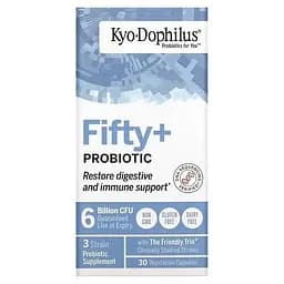 Пробіотик Kyolic Kyo-Dophilus Fifty+Probiotic 6 млрд КУО 30 вегетаріанських капсул - мініатюра 3